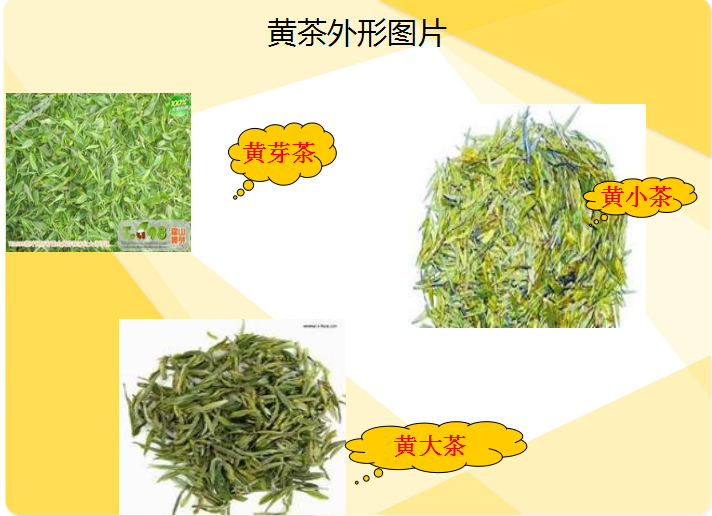 黄茶的外观